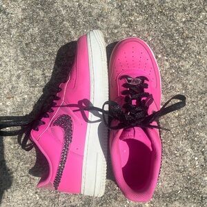Hot pink Nike Air Force 1